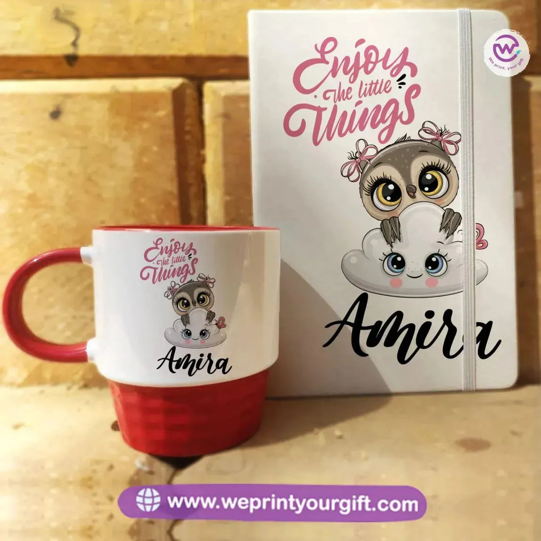 Christmas Set (Ribbed Mug + Rubber Notebook) - WE PRINT