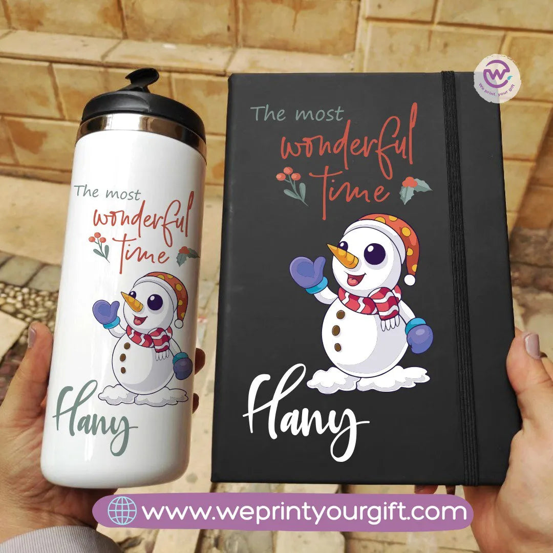 Christmas set (Starbucks mug+ Rubber notebook) - WE PRINT