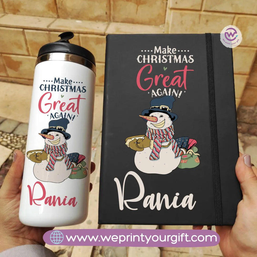 Christmas set (Starbucks mug+ Rubber notebook) - WE PRINT
