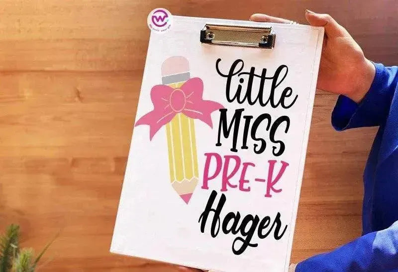 Clipboard- welcome back to school - WE PRINT