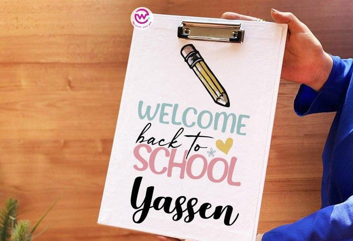 Clipboard- welcome back to school - weprint.yourgift