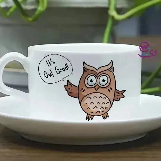 Coffee Cup - Owl Designs - WE PRINT