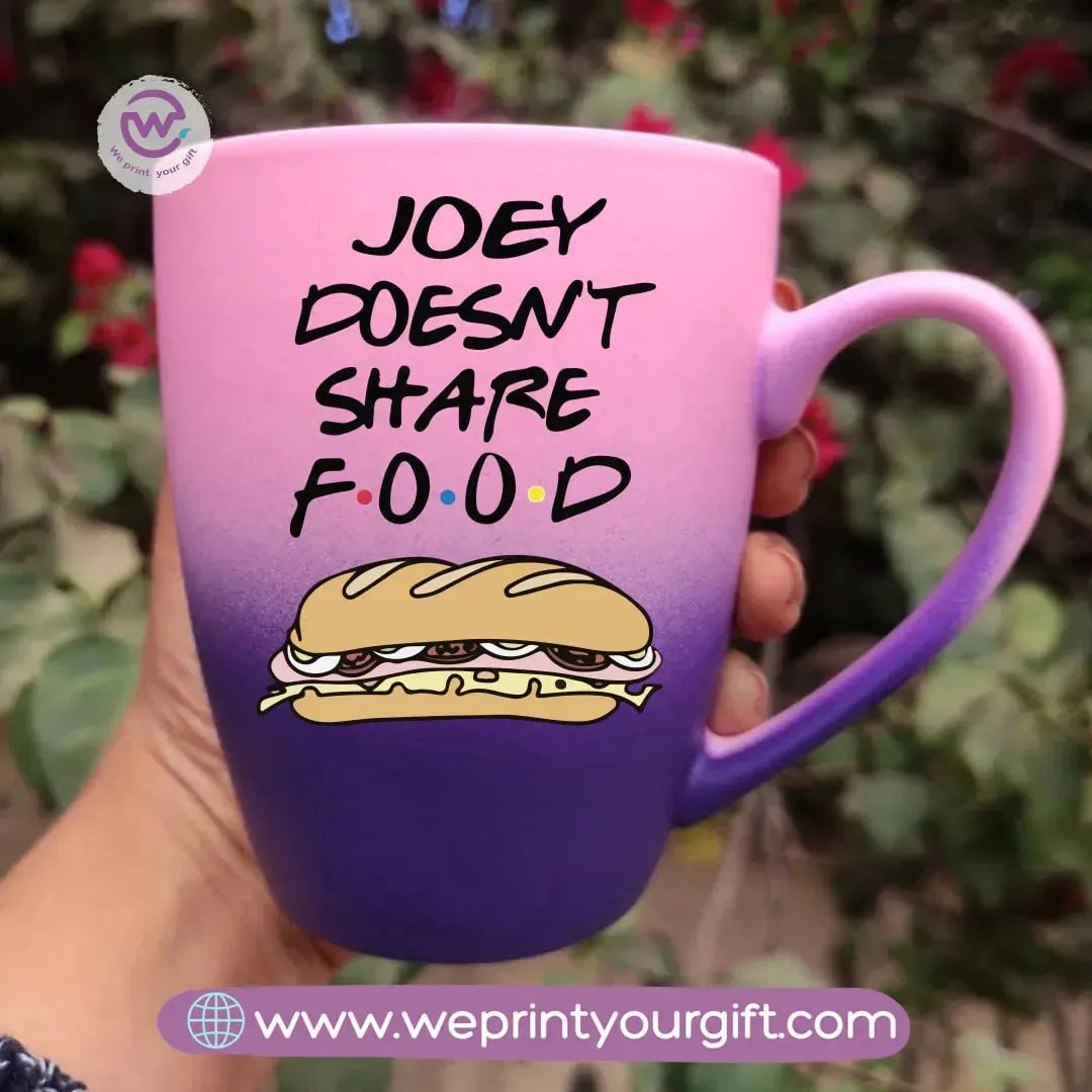 Colored Ceramic Mug- Friends - WE PRINT