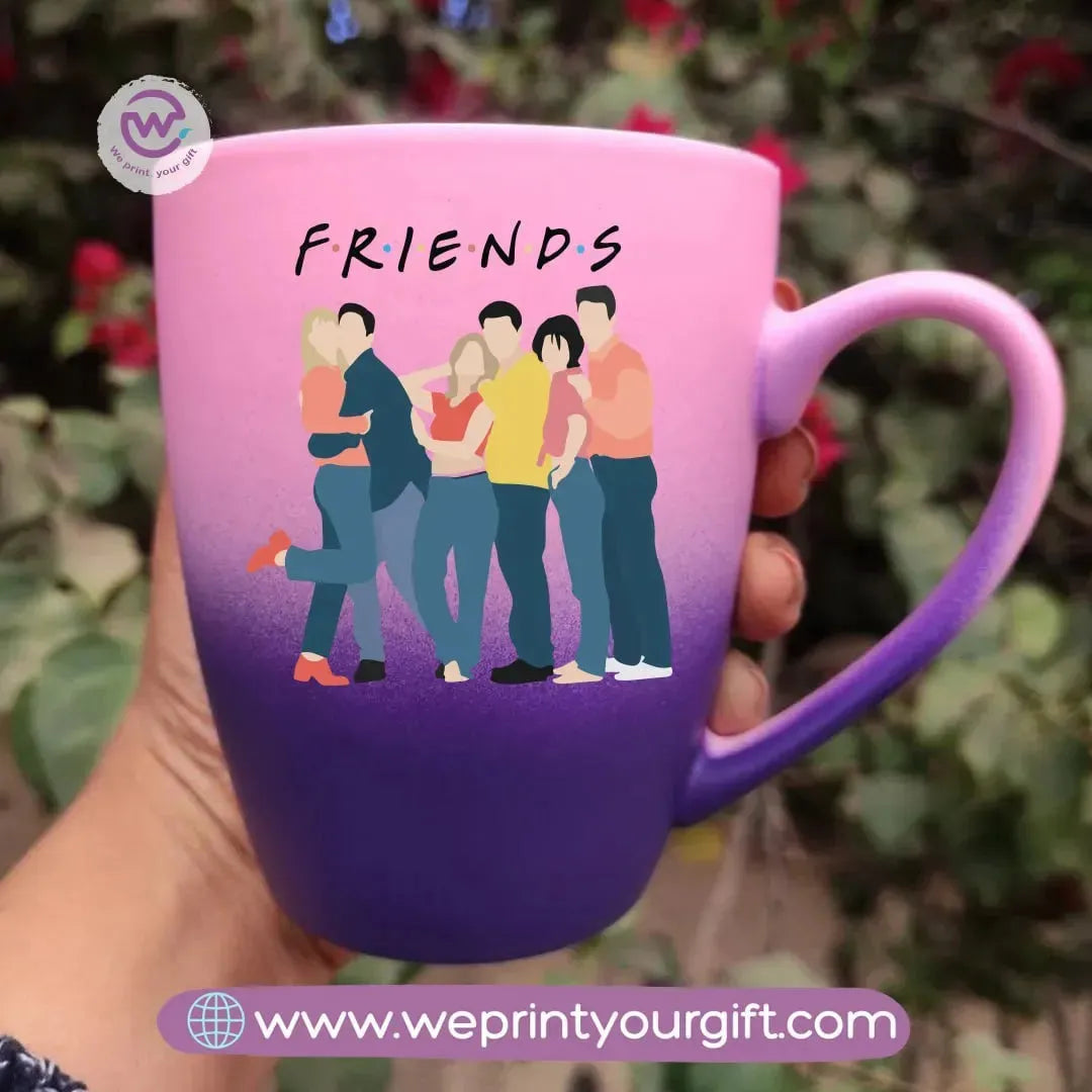 Colored Ceramic Mug- Friends - WE PRINT