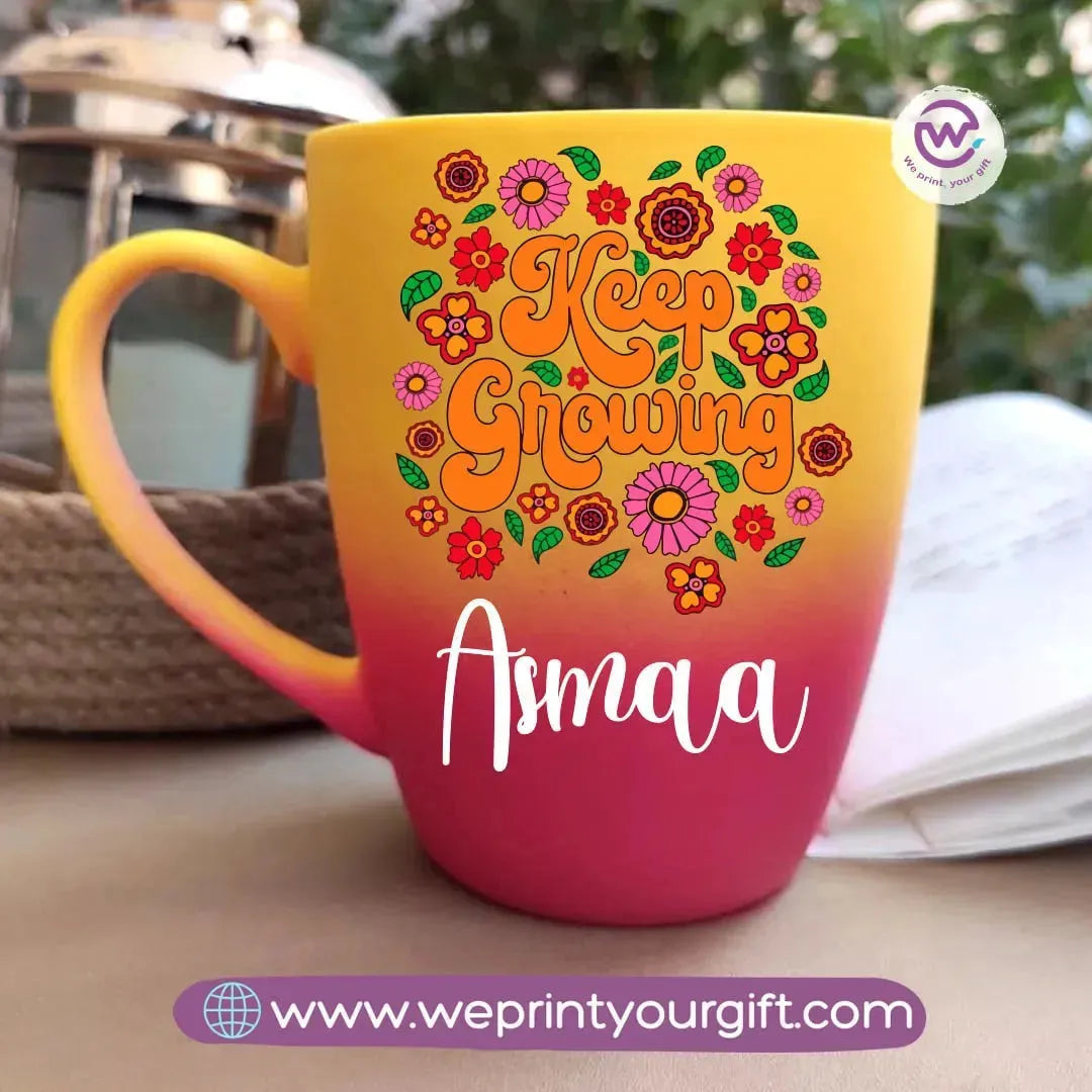 Colored Ceramic Mug-Motivational quotes - WE PRINT