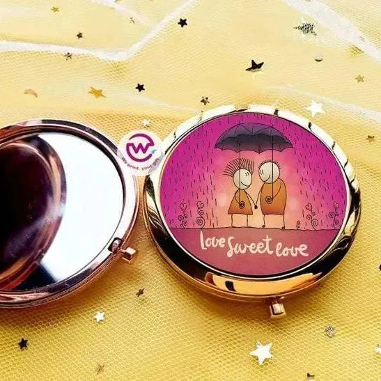 Compact mirror - Valentine's Day - WE PRINT