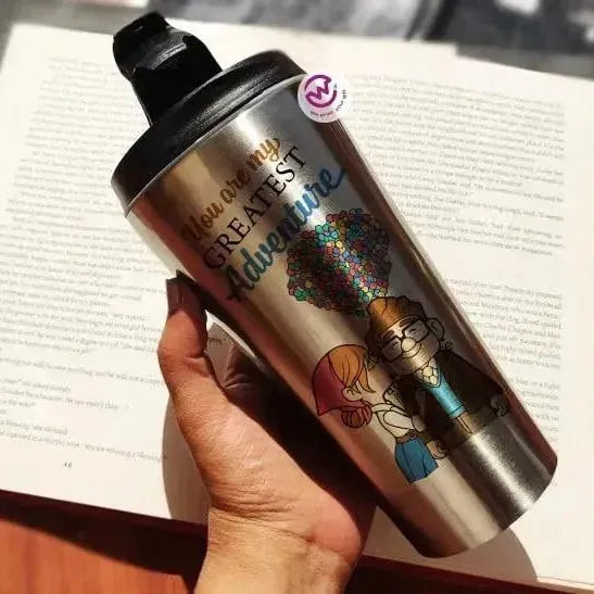 Conical Thermal Starbucks Mug -silver- Valentine's Day - WE PRINT