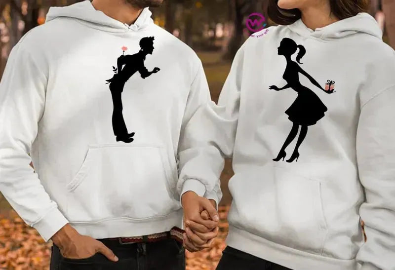 Couple Hoodie-Couples Icons - WE PRINT