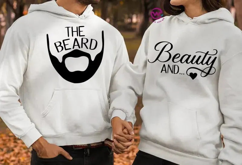 Couple Hoodie-Couples Icons - WE PRINT