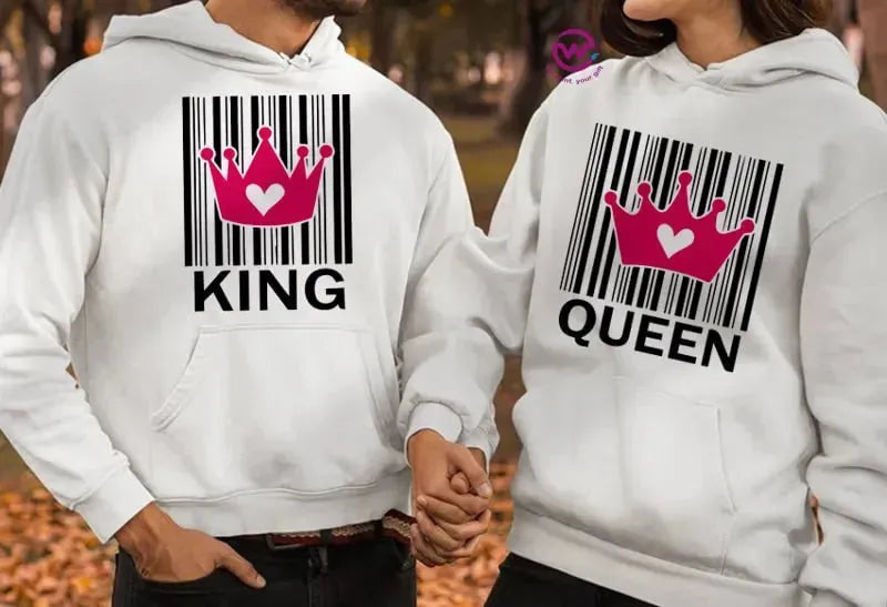 Couple Hoodie-Couples Icons - WE PRINT