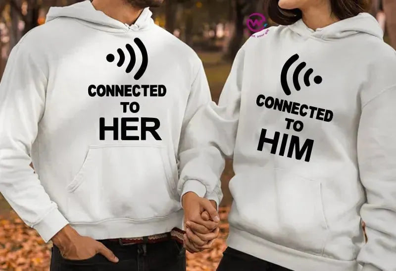 Couple Hoodie-Couples Icons - WE PRINT