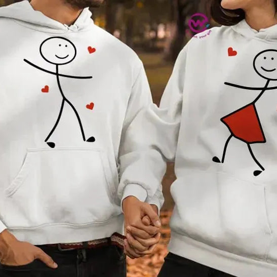 Couple Hoodie-Couples Icons - WE PRINT