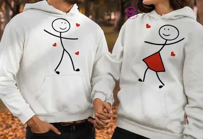 Couple Hoodie-Couples Icons - WE PRINT