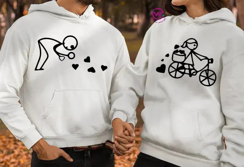 Couple Hoodie-Couples Icons - WE PRINT