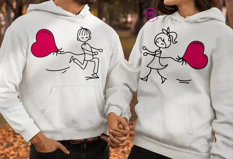 Couple Hoodie-Couples Icons - WE PRINT