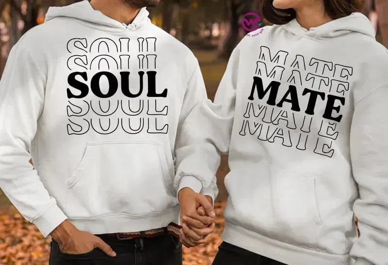 Couple Hoodie-Couples Icons - WE PRINT