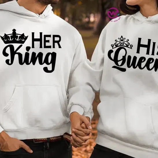 Couple Hoodie-Couples Icons - WE PRINT