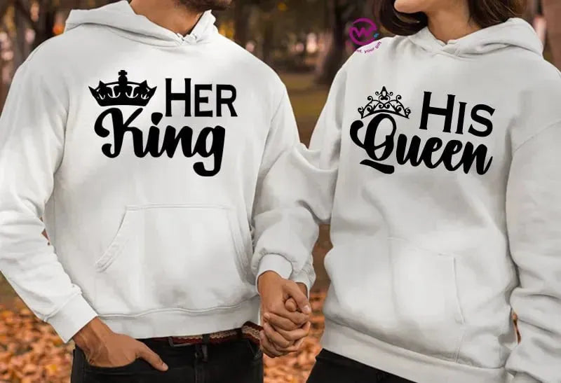 Couple Hoodie-Couples Icons - WE PRINT