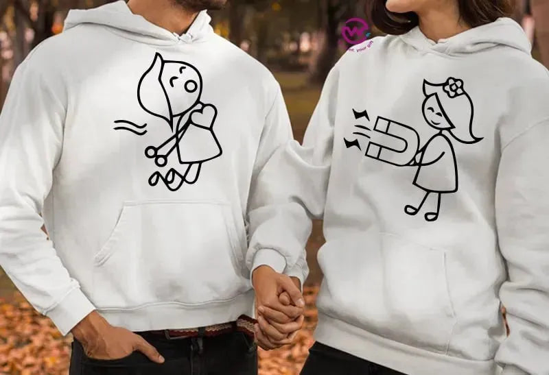 Couple Hoodie-Couples Icons - WE PRINT