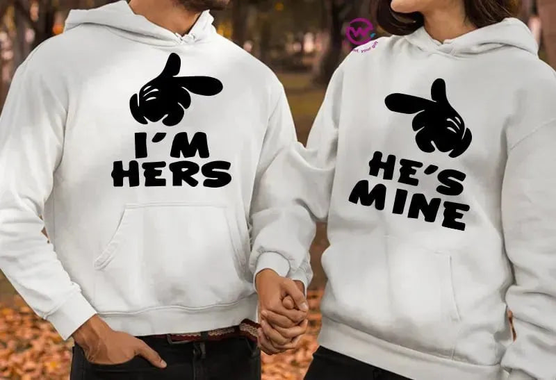 Couple Hoodie-Couples Icons - WE PRINT