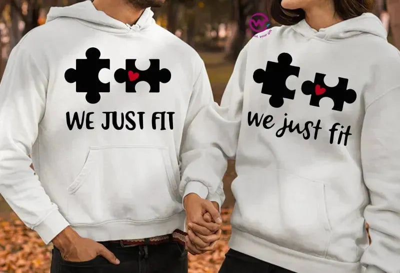 Couple Hoodie-Couples Icons - WE PRINT