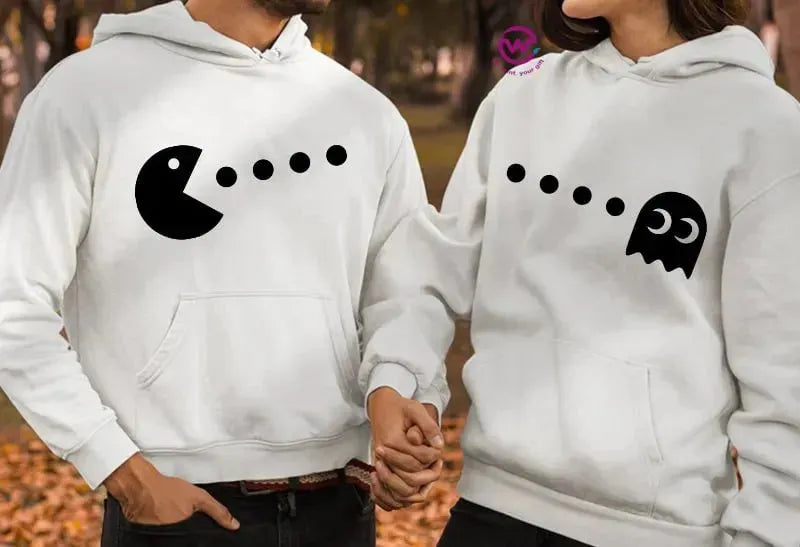Couple Hoodie-Couples Icons - WE PRINT
