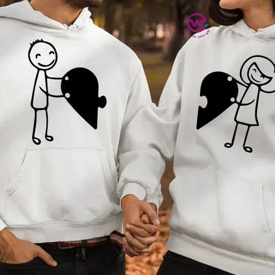 Couple Hoodie-Couples Icons - WE PRINT