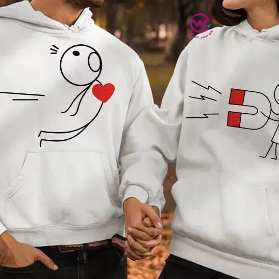 Couple Hoodie-Couples Icons - WE PRINT