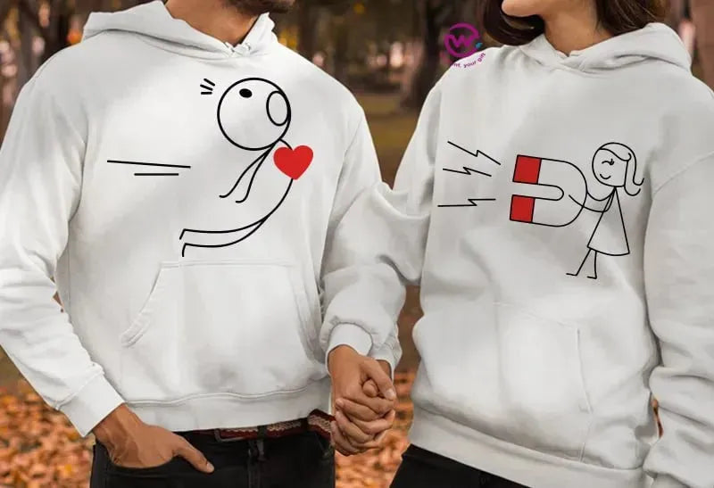 Couple Hoodie-Couples Icons - WE PRINT