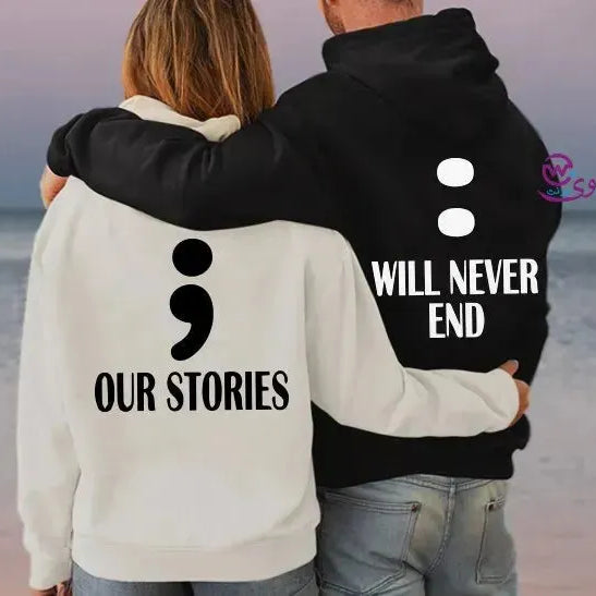 Couple Hoodie-English Quotes - WE PRINT