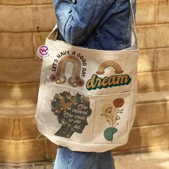 Cross Tote Bag - Motivation - WE PRINT