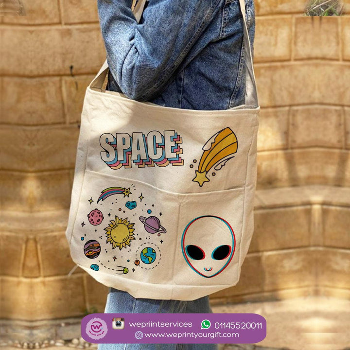 Cross Tote Bag - Space - weprint.yourgift