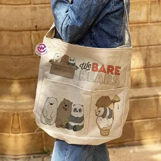 Custom bag- Cross Tote Bag - Three Bears - WE PRINT