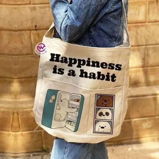 Custom bag- Cross Tote Bag - Three Bears - WE PRINT