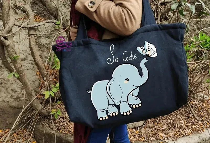 custom diaper bag -Elephant - WE PRINT
