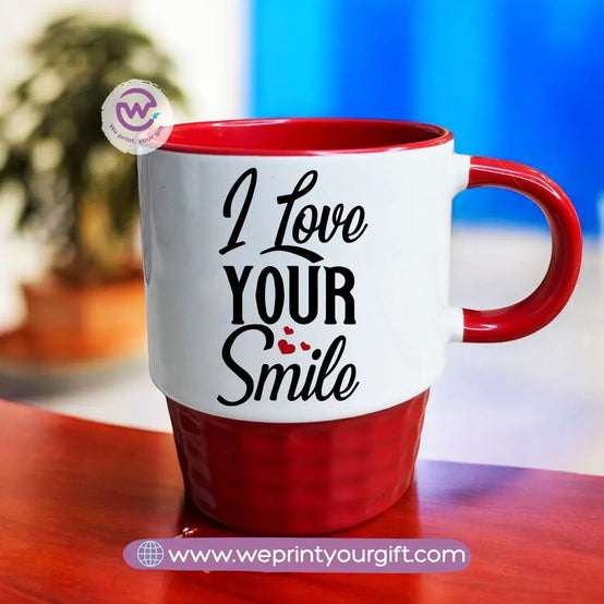 Custom Mug-Ribbed -Valentine - WE PRINT