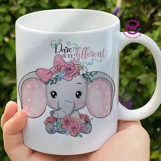 Custom Mugs-Ordinary-Elephant Designs - WE PRINT