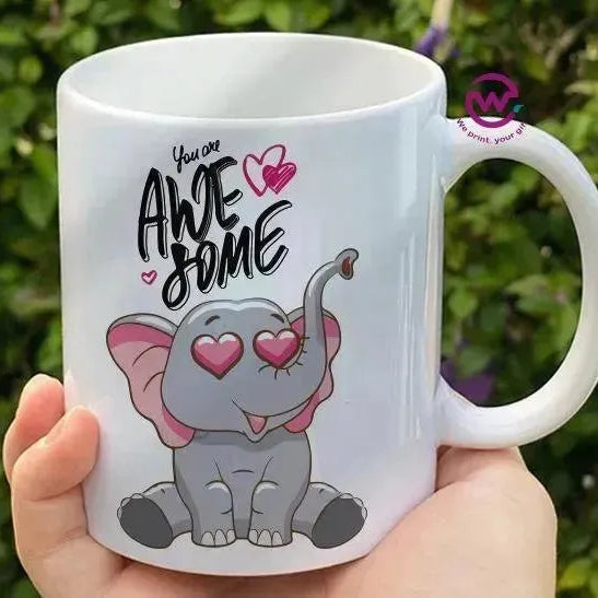 Custom Mugs-Ordinary-Elephant Designs - WE PRINT