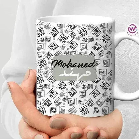 Custom personalized mugs -Names-C - WE PRINT