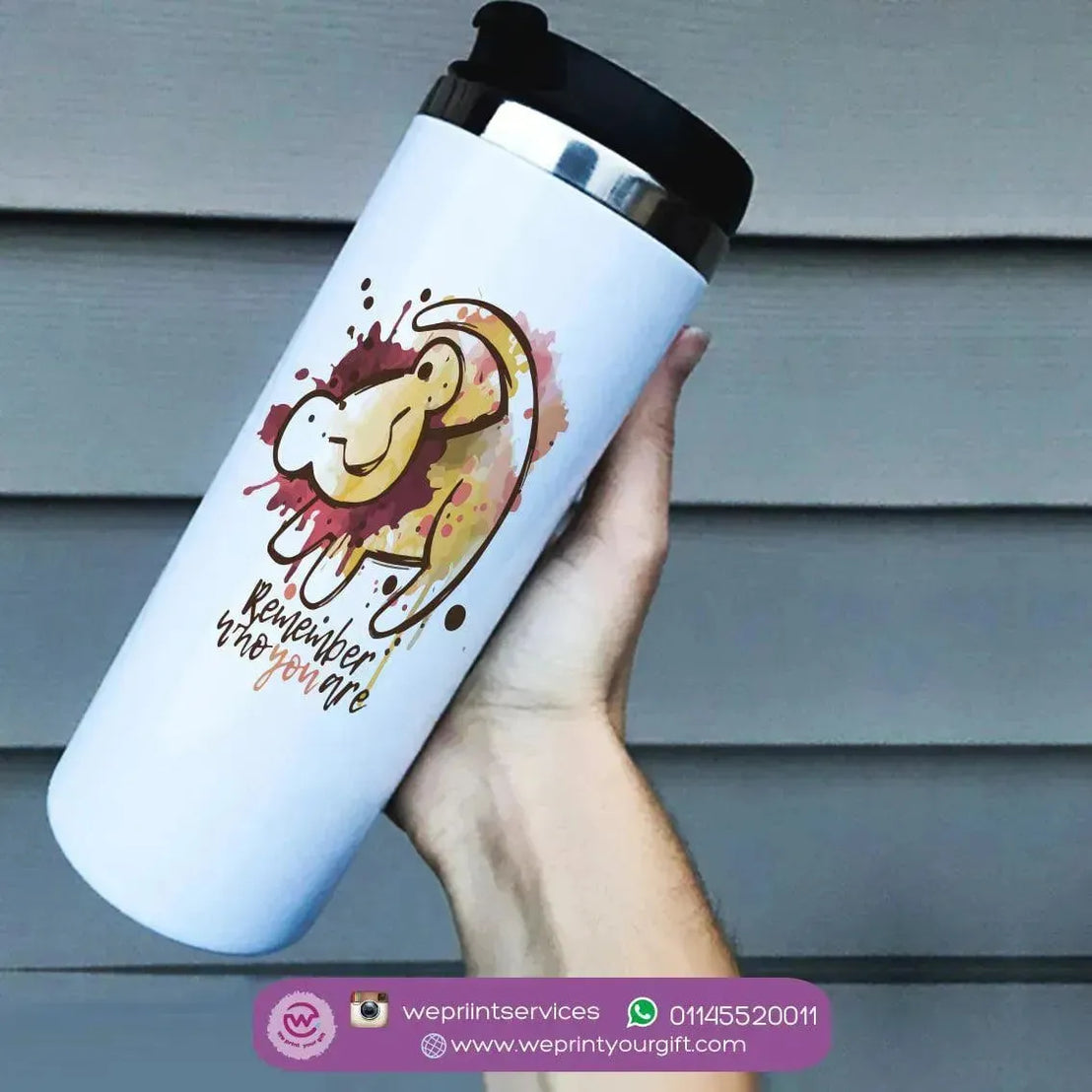 Custom Starbucks Mug - Stainless Steel - Lion King - WE PRINT