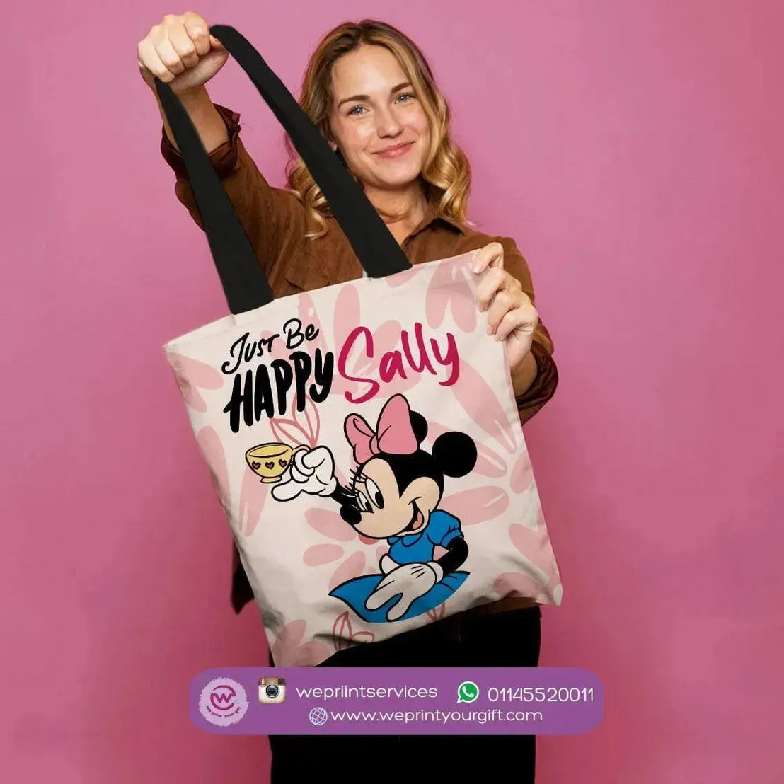 custom tote bag- Canvas - Minnie Mouse - WE PRINT