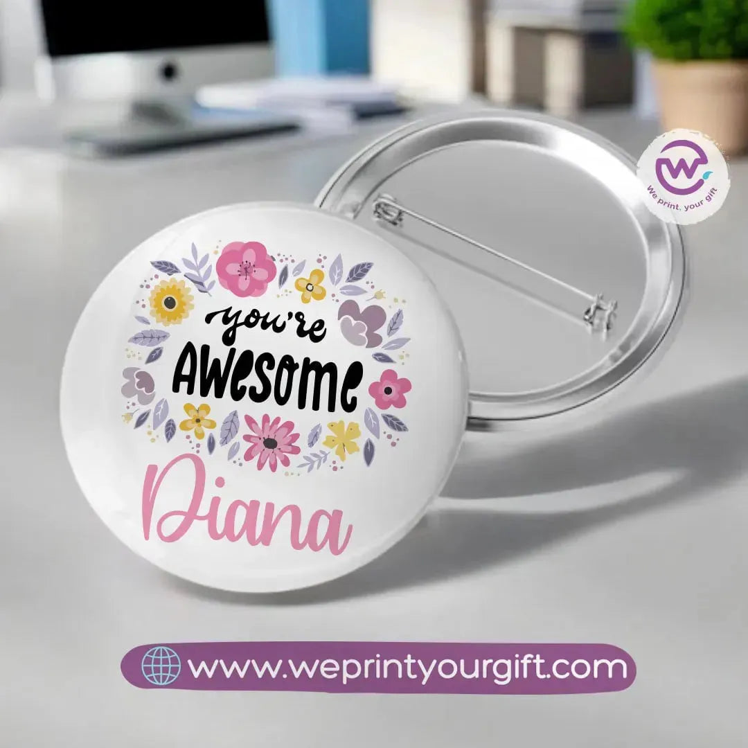 Customized Pin- Names - WE PRINT