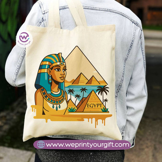 Egyptian Pharaonic Canvas Tote Bag