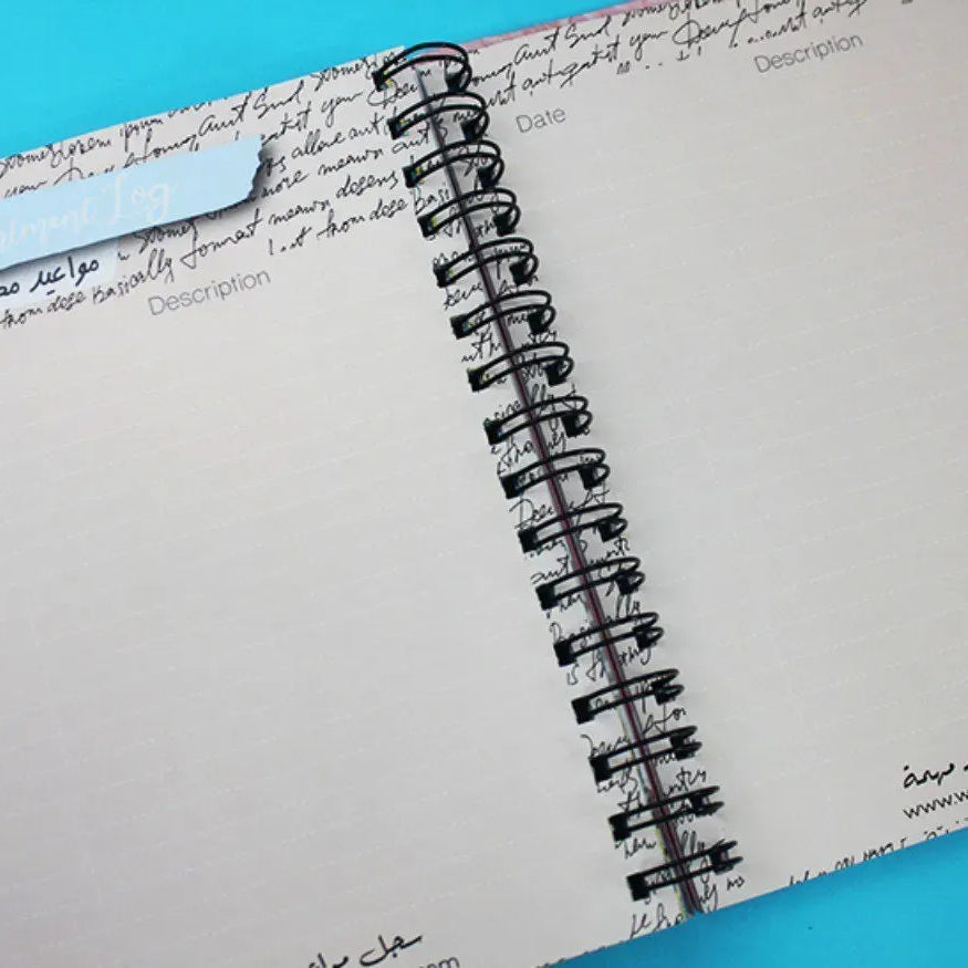 Daily Agenda-Agenda - ( 91 Papers -182 pages )-Flamingos - WE PRINT