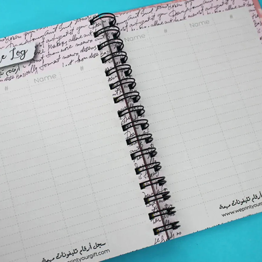 Daily Agenda-Agenda - ( 91 Papers -182 pages )-Flamingos - WE PRINT