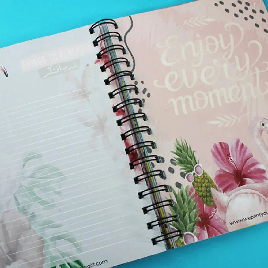 Daily Agenda-Agenda - ( 91 Papers -182 pages )-Flamingos - WE PRINT