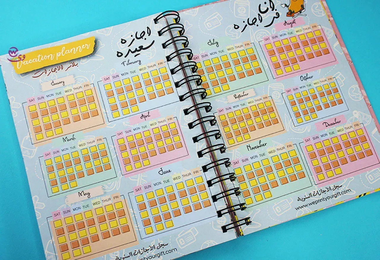 Daily Agenda-Agenda - ( 91 Papers -182 pages )-Flamingos - WE PRINT