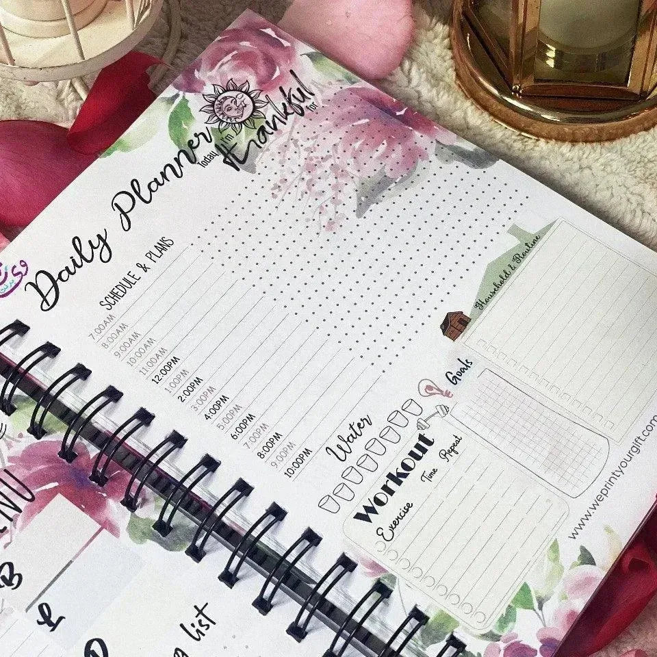 Daily planner-Blooming Flowers - WE PRINT