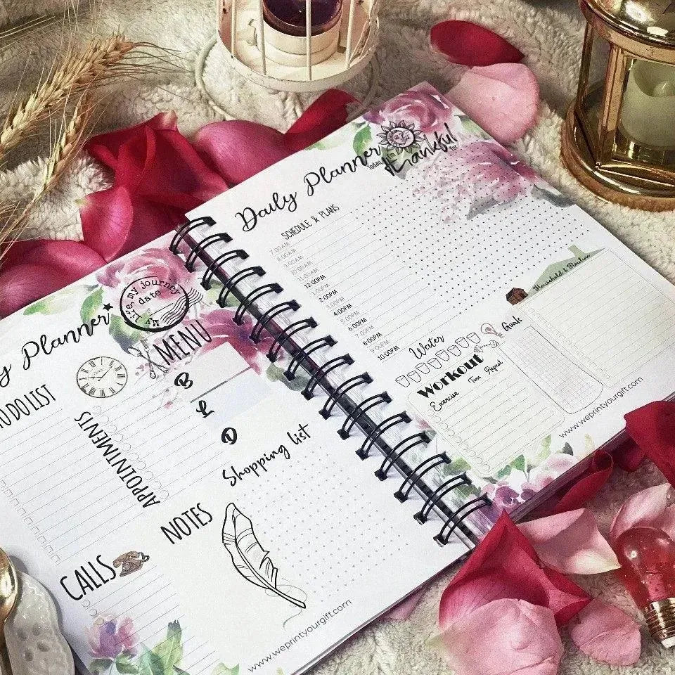 Daily planner-Blooming Flowers - WE PRINT