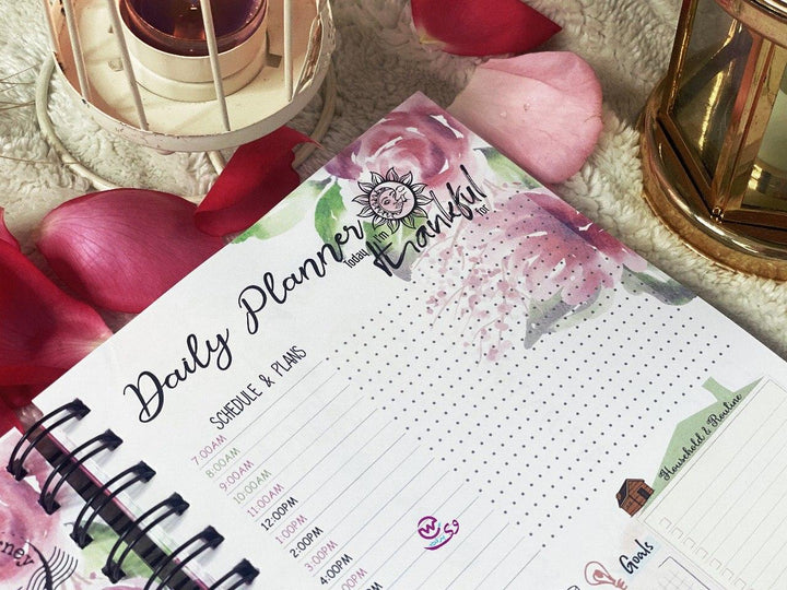 Daily planner-Blooming Flowers - WE PRINT
